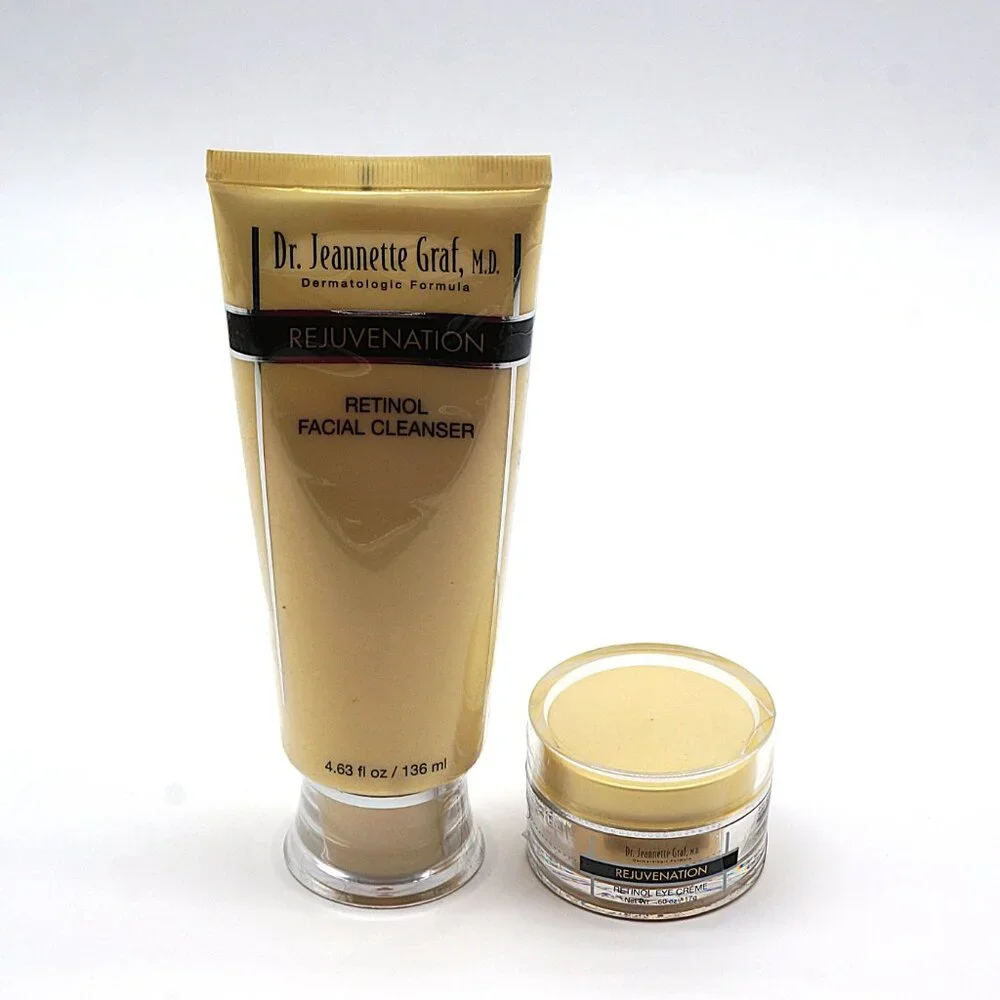 Dr. Jeannette‎ Graf Retinol Cleanser + Eye Cream NEW 2 Pack